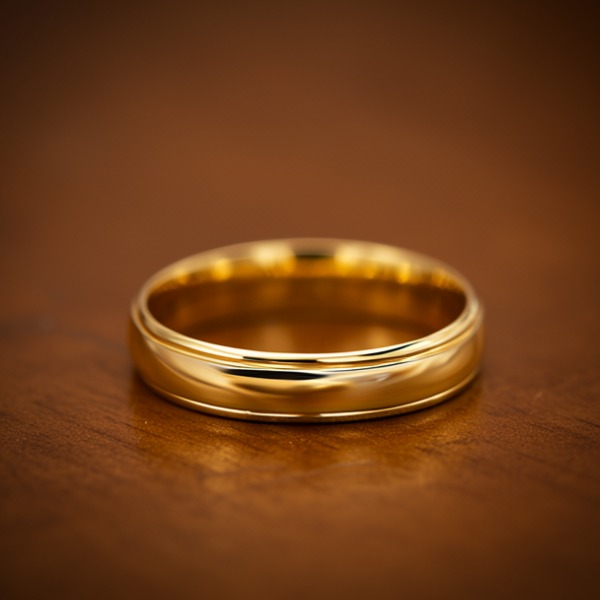 结婚金戒指图片