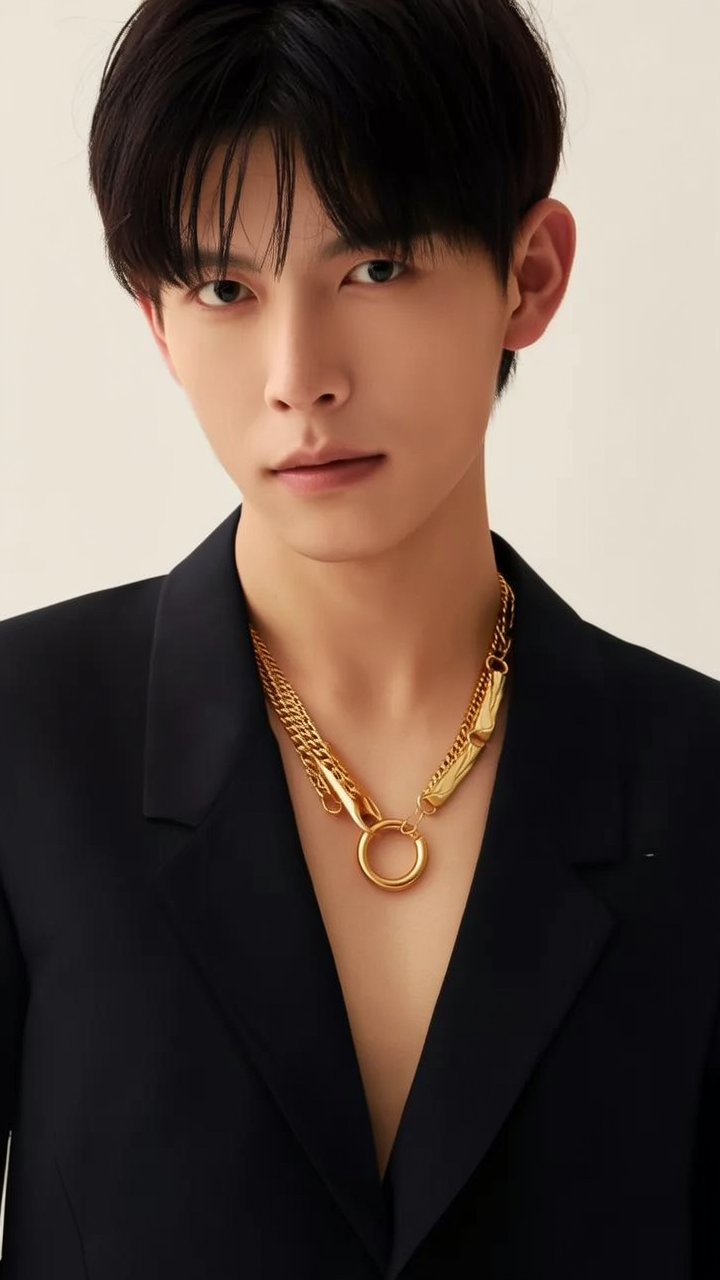 金项链男款图片