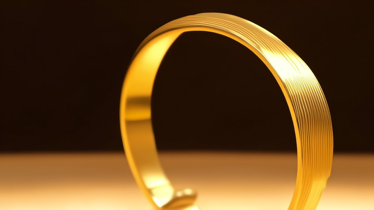 4克黄金手镯图片