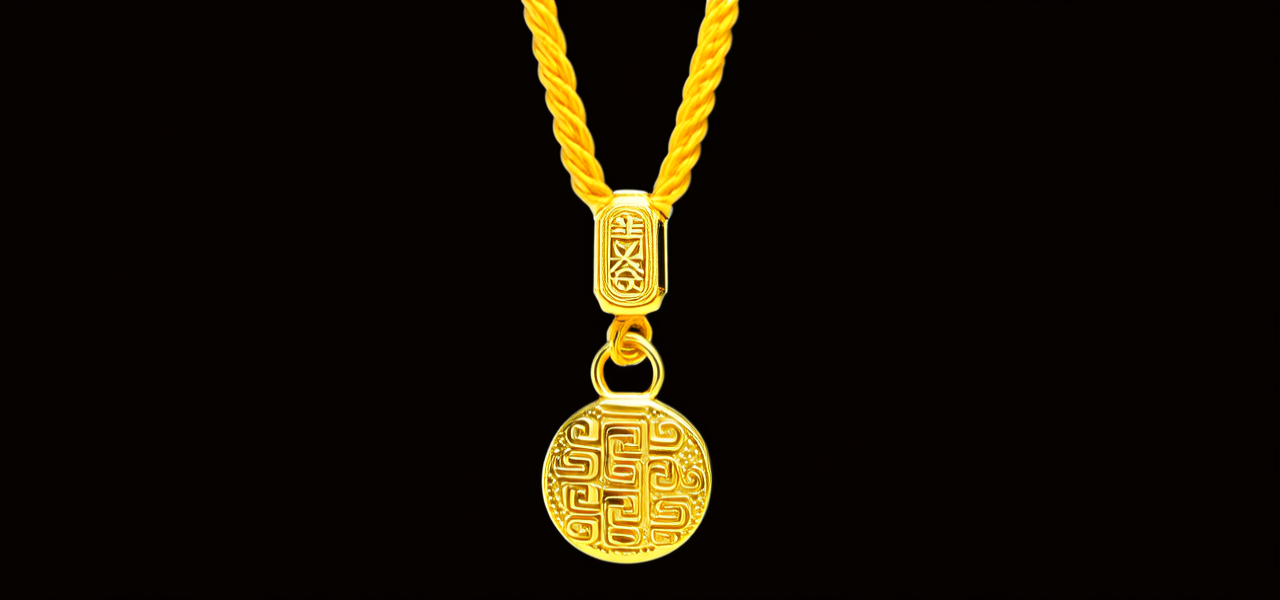 黄金吊坠编线图片