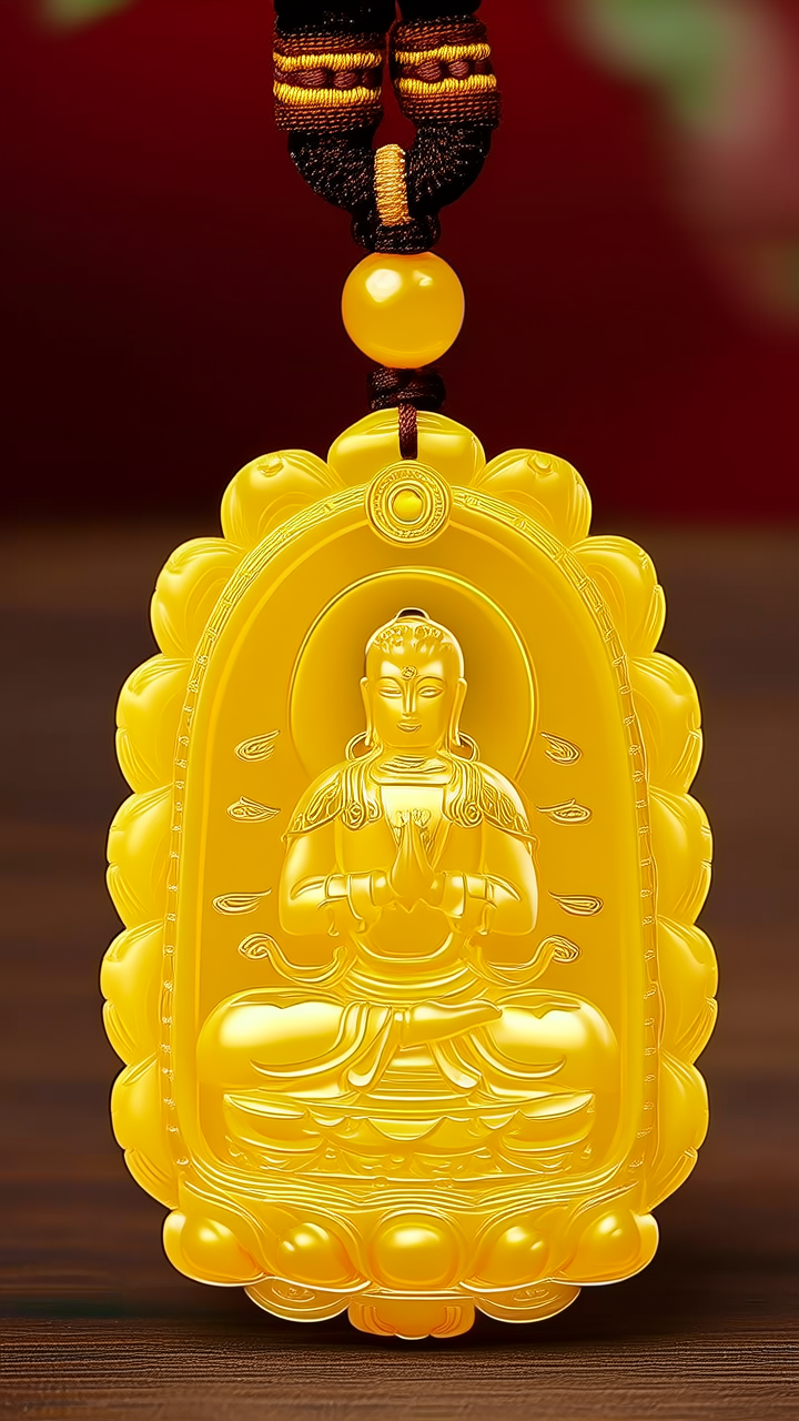 黄金福豆吊坠图片