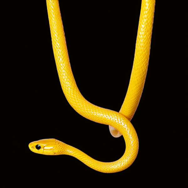 黄金蛇骨项链图片