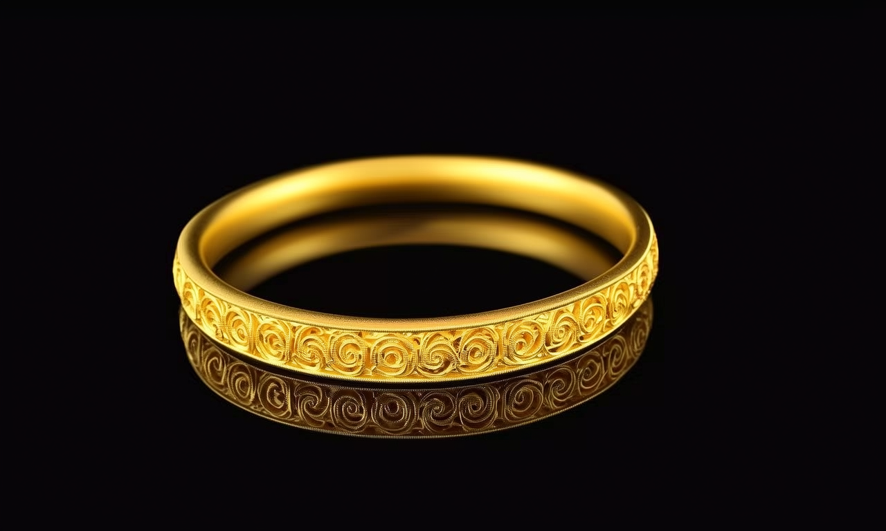 30克黄金镯子图片