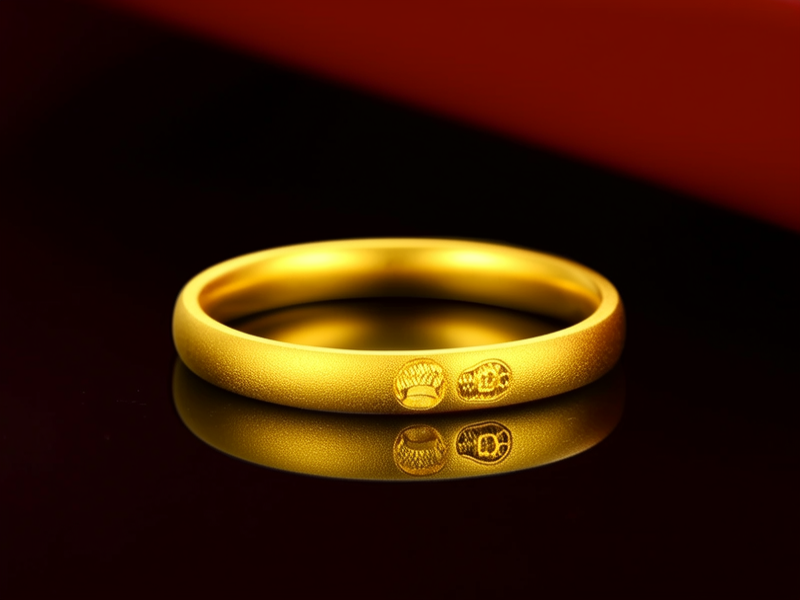 18k黄金戒指图片