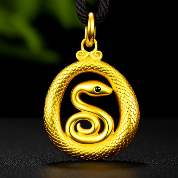 黄金蛇吊坠图片大全
