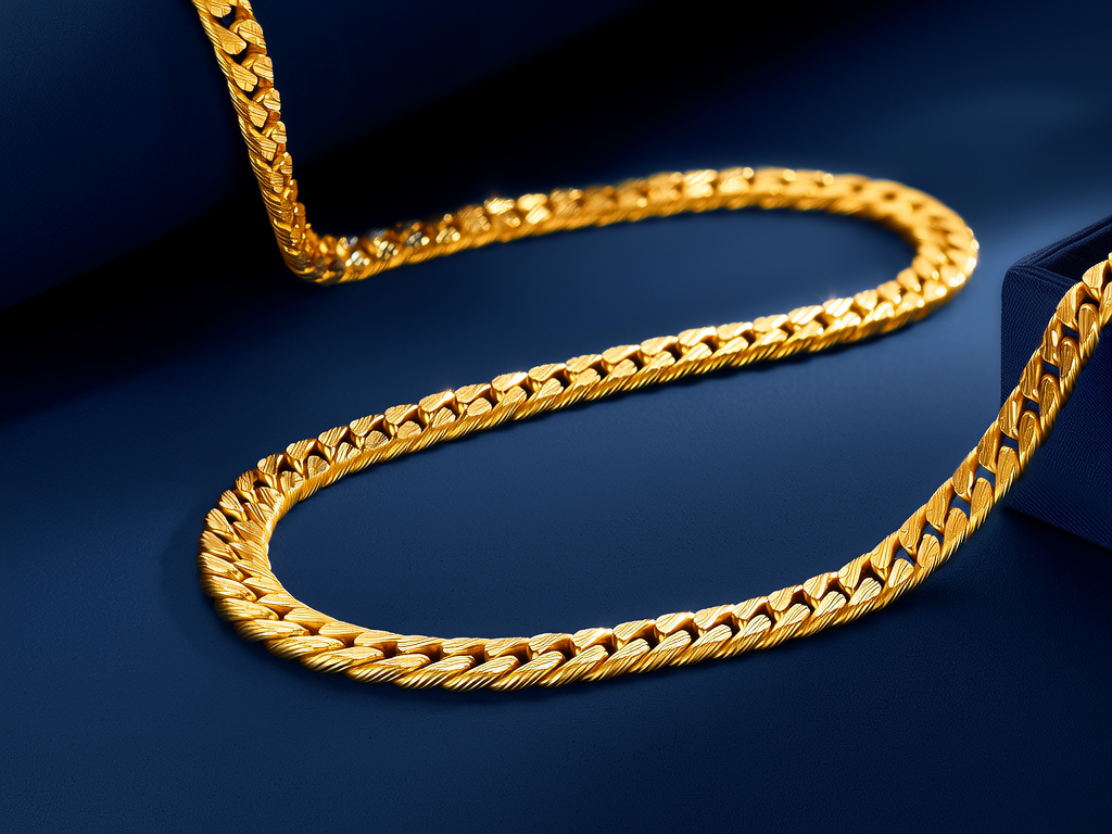 黄金项链20克图片