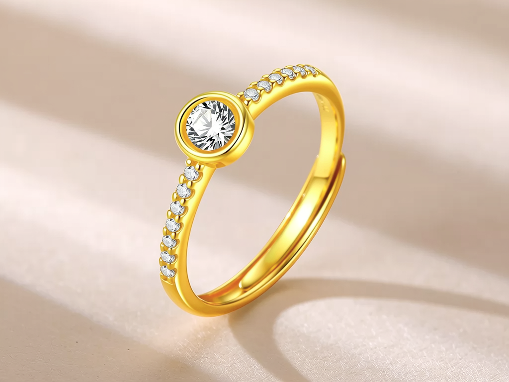 黄金戒指图片大全大图