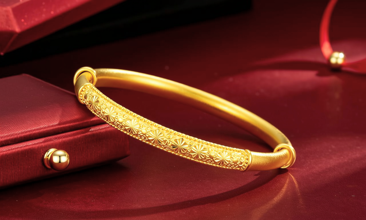 30克的黄金手镯图片