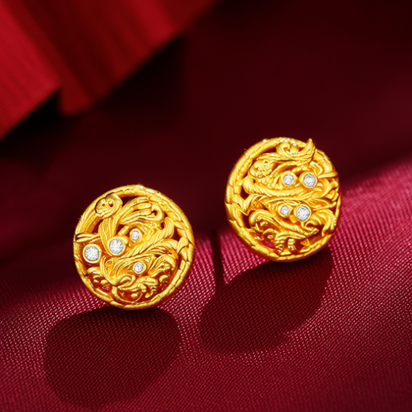 老庙黄金耳钉图片大全